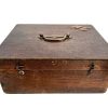 Vintage French ME Wooden Storage Box Wood Equipment Jewellery Personal Storage Box Chest c1930-40's