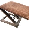Vintage French Folding Extending Footstool Foot Stool Rest Wooden Small Stand Display Furniture Display c1970's