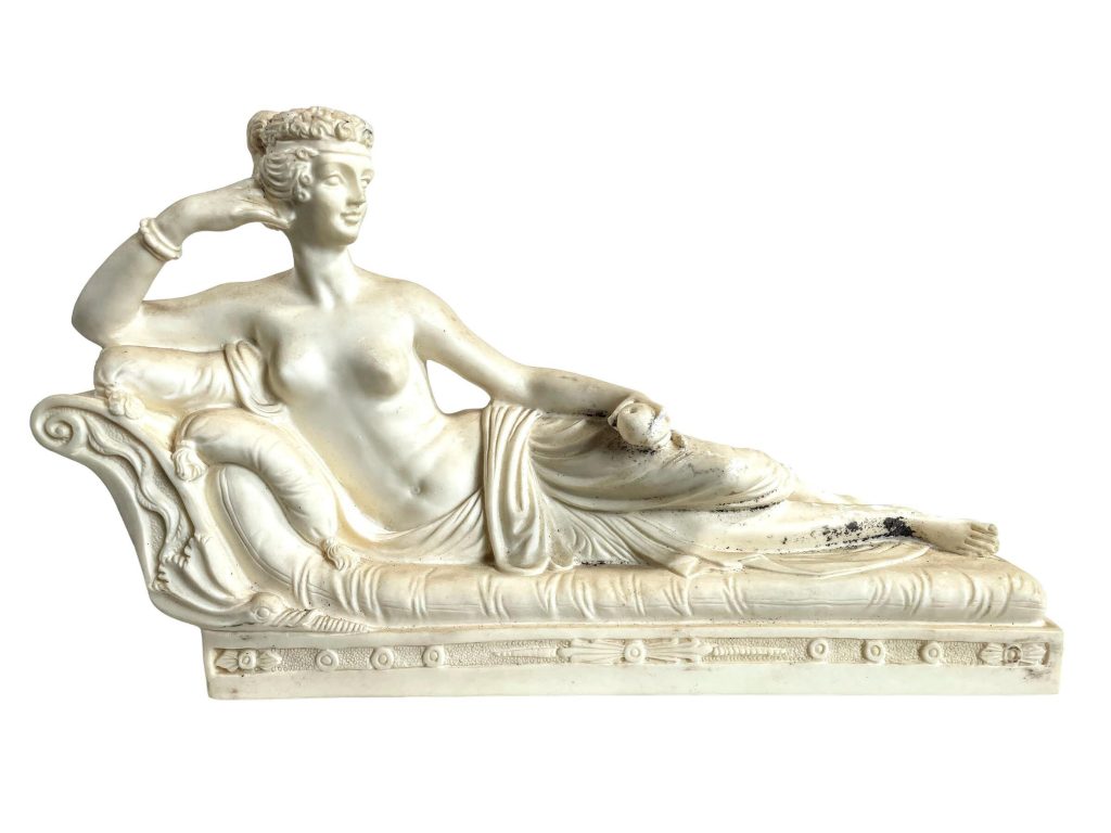 Vintage Italian Relaxing Lady Woman Venus Ornament Figurine Statue Display Gift Present Resin c1970-80’s