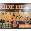 English Large Ride Here The Waltzer Fare 6D Reproduction Sign Display Advertising Man Cave Commercial Fairground Ride Wall Decor On Wooden Board