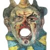 English Large Clown With Mouth Hole Reproduction Fairground Game Sign Display Advertising Man Cave Commercial Attraction Wall Decor On Wooden Board