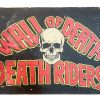 English Wall Of Death Death Riders Show Reproduction Sign Display Fairground Circus Attraction Wall Decor On Wooden Board