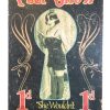 English Peep Show She Wouldn't Say No...! Reproduction Sign Display Fairground Circus Attraction Wall Decor On Wooden Board