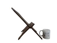 Alternative view of Vintage French Large Wood Menu Book Programme Art Work Magazine Leaflet Stand Rest Display Restaurant Cafe Traditional c1950-60's