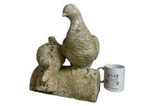 Alternative view of Vintage French Concrete Pigeon Ornament Decorative Reproduction Garden Outside Display Decor Reproduction c1970's