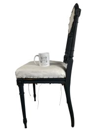 Alternative view of Antique French Regency Styled Partly Refurbished Cushioned Chair Wooden Awaiting Upholstery Rest Seating c1910-20's