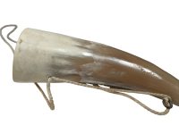 Alternative view of Vintage French String Hanging Horn Loud Instrument Warning Protesting Hunting Necklace BROKEN circa 1980's