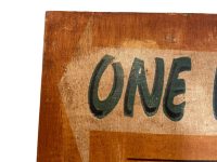 Alternative view of English Bumper Car One Way You Must Wear Seat Belts Reproduction Sign Display Fairground Circus Attraction Wall Decor On Wooden Board