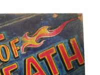 Alternative view of English Wall Of Death Stunt Show Reproduction Sign Display Fairground Circus Attraction Wall Decor On Wooden Board