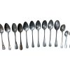 Antique French Mixed Lot Spoons Cutlery Silverware Flatware Others Available Restaurant Wedding Pewter Nickel circa 1870-1910's