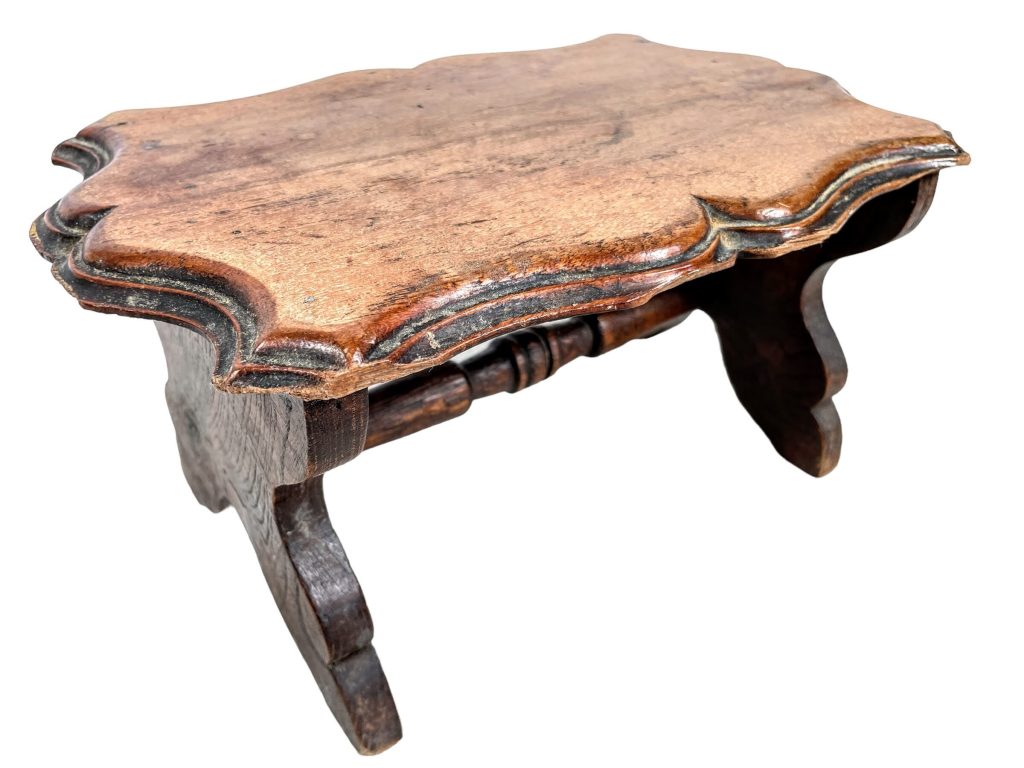 Bench Stool Footrest Antique French Traditional Worn Weathered Milking Small Stand Rest Plinth Seating Tabouret c1920-30's