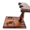 Vintage French Wood Wooden Pipe Rack Stand Shelf Display Tobacciana circa 1960-70's