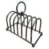 Vintage French Metal Toast Fois Gras Letter Envelope Breakfast Rack Stand Display Desk Gift circa 1960's of Europe
