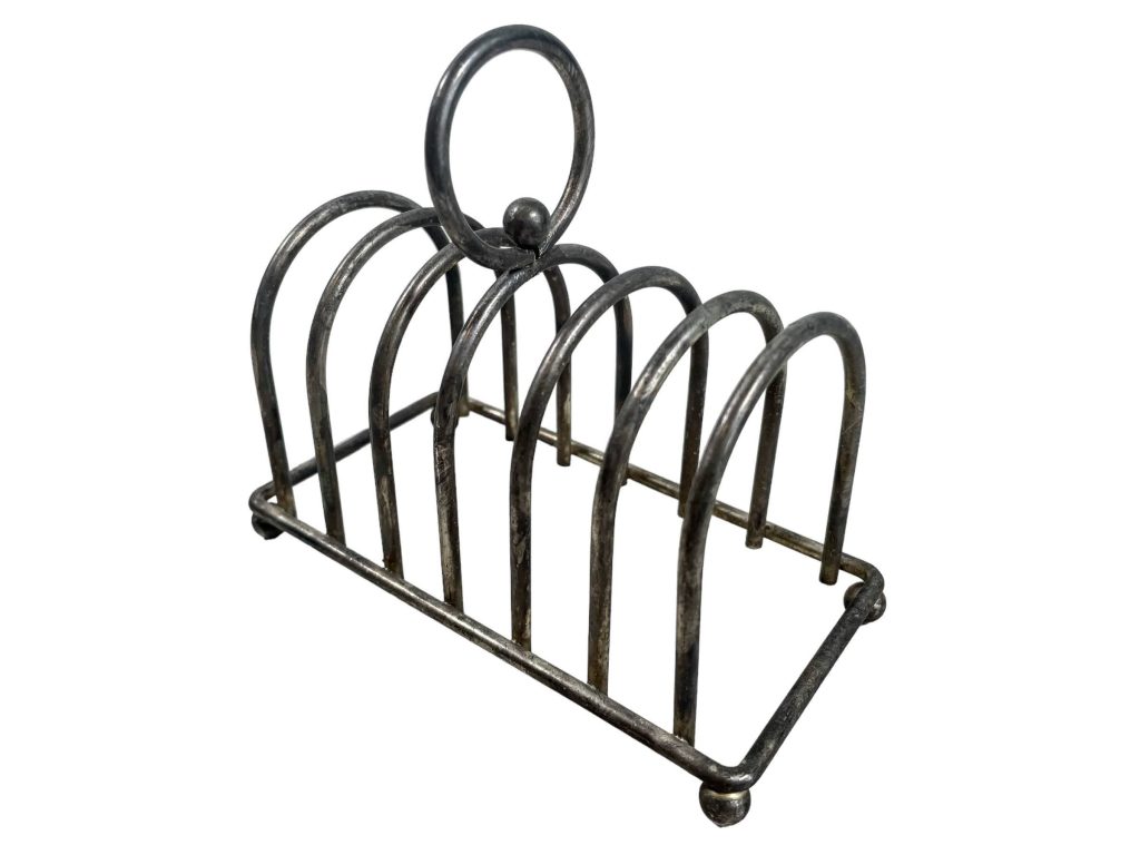 Vintage French Metal Toast Fois Gras Letter Envelope Breakfast Rack Stand Display Desk Gift circa 1960’s of Europe