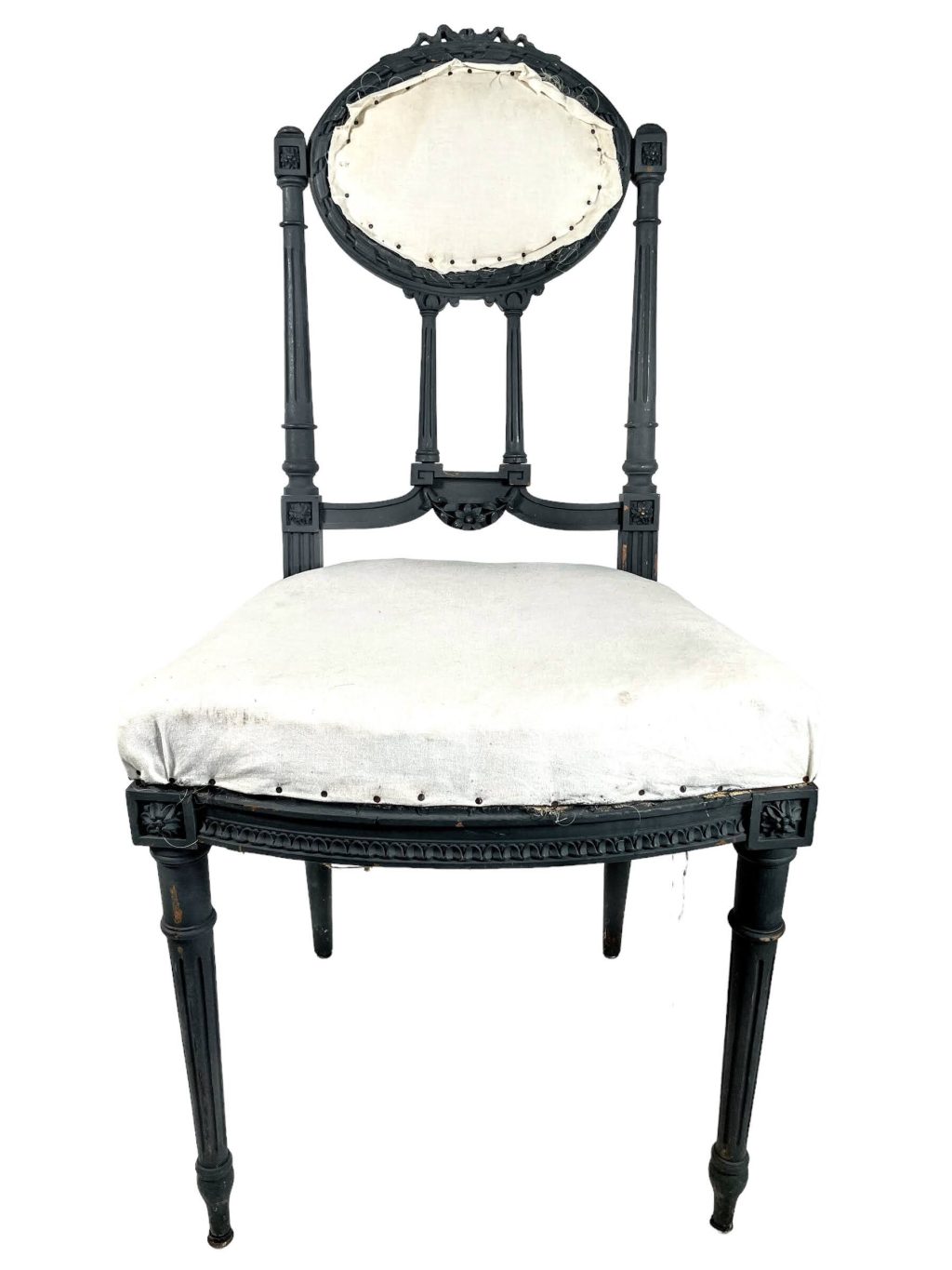 Antique French Regency Styled Partly Refurbished Cushioned Chair Wooden Awaiting Upholstery Rest Seating c1910-20’s