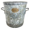 Vintage French LP Demi Hectolitre Large Metal Grain Wheat Barley Mill Measuring Measure Bucket Industrial Agricultural c1950-1960's