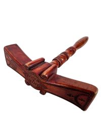 Antique Moroccan Wooden Prayer Ritual Bell Hammer Mallet Ringer Decorative Ornament Decor Design Display c1910-20's