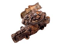 Vintage French Window Door Twisting Bar Lock Latch Catches Fastener Metal Fastener Securing Furniture SOLD INDIVIDUALLY c1910's