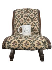 Vintage Rocking Cushioned Padded Footstool Foot Stool Rest Footrest Chair circa 1960’s 2