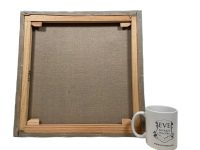 Alternative view of Vintage French "Turbulence" Acrylic Painting On Canvas Wall Decor Decoration Boats Sailing Sea Coast c1990-2000's