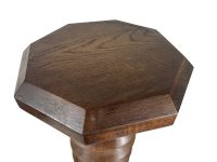 Alternative view of Vintage French Screw Stand Plinth Wine Press Style Leg Tall Plinth Table Wooden Wood Flower Pot Ornament Display Tabouret c1960-70's
