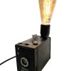 Antique English Mayfair Upcycled Camera With Light Attachment Bulb Holder Desktop Bedside Lamp circa 1920's