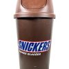 Vintage French Snickers Barres Glacees Ice Cream Marathon Brown Plastic Waste Paper Trash Bin Can Office circa 2000's