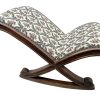 Vintage Rocking Cushioned Padded Footstool Foot Stool Rest Footrest Chair circa 1960's
