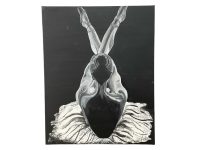 Ballerina Dancer Ballet Dancing Acrylic Original Painting On Canvas Wall Decor Decoration Classical Dance - Nicky Churchyard