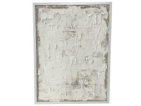 Vintage Painting & Plaster Art "Cover Up" Original Mixed Media Painting On Board Large Wall Decor Decoration By Unknown Artist c1990's