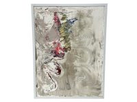 Vintage Painting & Plaster Art "Hope" Original Mixed Media Painting On Board Large Wall Decor Decoration By Unknown Artist c1990's