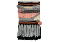 Alternative view of English Original Macrame Textile Art Knotted Mixed Blend Fibre Multi Coloured Textured Hanging Wall Art Display Mary Miles