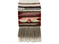 Alternative view of English Original Macrame Textile Art Knotted Mixed Blend Fibre Multi Coloured Textured Hanging Wall Art Display Mary Miles