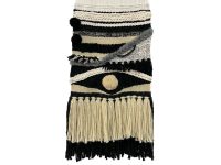 Alternative view of English Original Macrame Textile Art Knotted Mixed Blend Fibre Multi Coloured Textured Hanging Wall Art Display Mary Miles