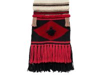 Alternative view of English Original Macrame Textile Art Knotted Mixed Blend Fibre Multi Coloured Textured Hanging Wall Art Display Mary Miles