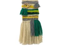 Alternative view of English Original Macrame Textile Art Knotted Mixed Blend Fibre Multi Coloured Textured Hanging Wall Art Display Mary Miles