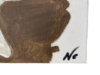 Alternative view of Owl Owls Birds Acrylic Original Painting On Canvas Wall Decor Decoration Animal Art - Nicky Churchyard