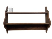 Alternative view of Wall Shelf Unit Vintage French Wooden Stand Wood Side Wall Plinth Ornament Display Hanging Shelves c1940-50's