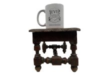 Alternative view of Antique Step French Bench Stool Small Tiny Table Wooden Wood Chair Seat Side Stand Flower Pot Display Shelf Prop Tabouret c1920-30's