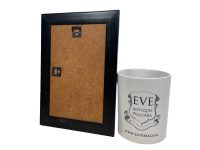 Alternative view of Vintage French "Mariee" Small Water Colour Framed Portrait Painting On Paper Wall Decor Decoration Signed Initialled c1990s