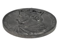 Alternative view of Vintage French Philippe Of France Tin Collectors Medal Medallion Coin Decorative Ornament c1970's