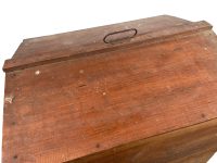 Alternative view of Vintage French fromagier gardeniere fromage wood cheese sausage cooling mesh closet food storage box mesh circa 1970's