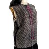 Antique French Theatre Costume Medieval Vest Sleeveless Fabric High Neck Jacket Tie Front Decor Display Prop France circa 1900s