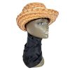 Vintage French Straw Hat With Ribbon Theatre Prop 1950-60's