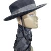 Vintage French Spanish Style Metador Hat Black Hard Velvet Theatre Prop 1960-70's