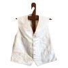 Antique French White Theatre Costume Waistcoat Vest Sleeveless Cotton Fabric Decor Display Prop France circa 1920s