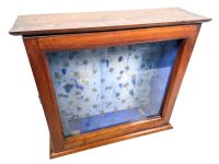 Antique French Wood Wooden Display Cabinet Case Display Ornament Storage Box Stand Decor c1910-20's