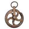 Antique French Well Barn Pulley Wheel Industrial Farm Machinary Lifting circa 1910-20's