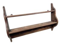 Wall Shelf Unit Vintage French Wooden Stand Wood Side Wall Plinth Ornament Display Hanging Shelves c1940-50's