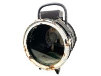 Antique French Boat Ship Spotlight Light Oil Lamp Large Heavy Iron Metal Electrical Electronics circa 1920's